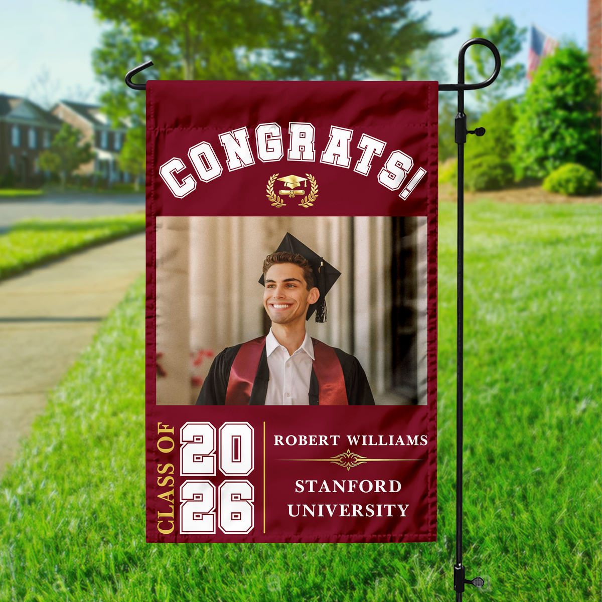 Personalized Congrats Class Of 2026 Garden Flag TH10 169171