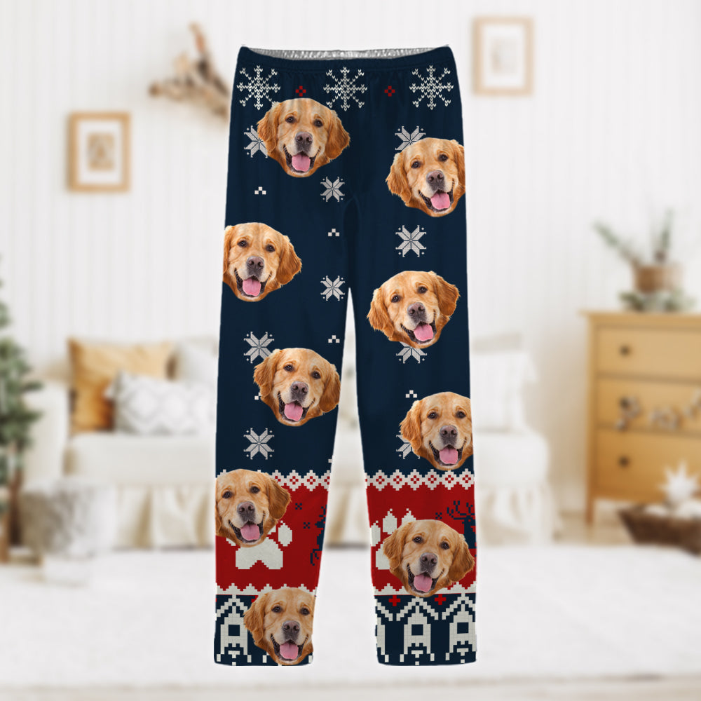 Custom Photo Dog Dad Dog Mom Christmas Pajamas TH10 894287