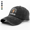 Custom Photo Service Human, Do Not Pet Washed Denim Baseball Cap HA75 892830
