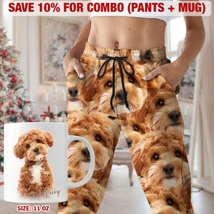 Customized Sweatpants Upload Photo Dog Cat For Men and Women's N369 HO82 888950 54298