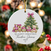 Personalized Baby First Christmas Teddy Bear Ceramic Ornament, Newborn Holiday Keepsake HA75 921908