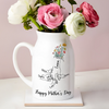 Personalized Floral Hands Mom With Kids Vase Gift For Mother's Day CH07 910882