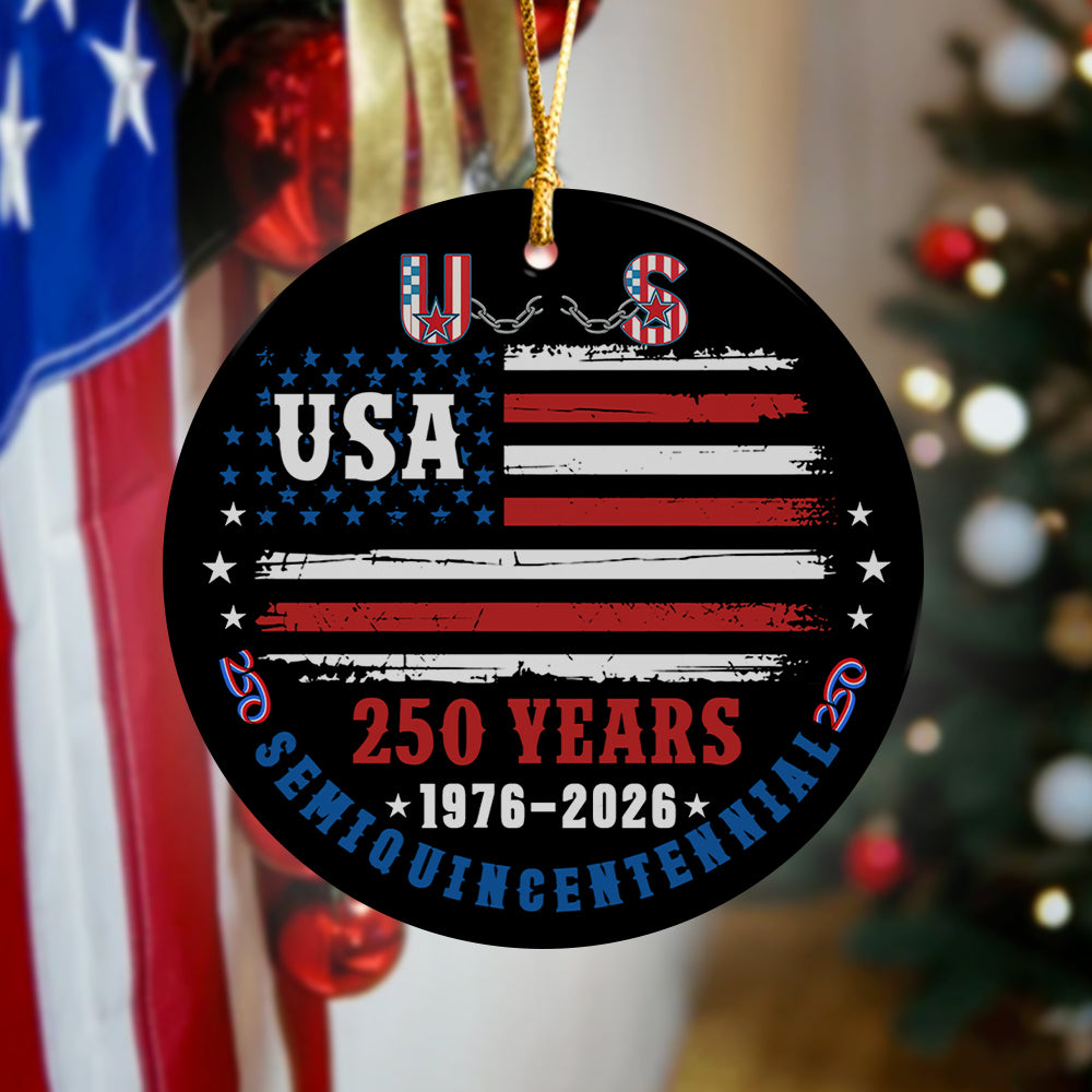 America 250 Years Semiquincentennial Ceramic Ornament TH10 894677