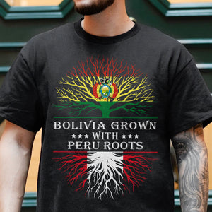 Grows With Roots Latin America Flag Dark Shirt TH10 892007