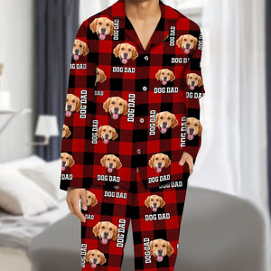 Add Your Pet Photo Christmas Flannel Pajamas DA199 888729