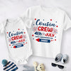 Personalized Kid Name Cousin Crew 4th of July Baby Onesie LM32 893519