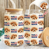 Custom Dog Photo America 250 Years 1776 - 2026 Glass Can With Lid TH10 898671
