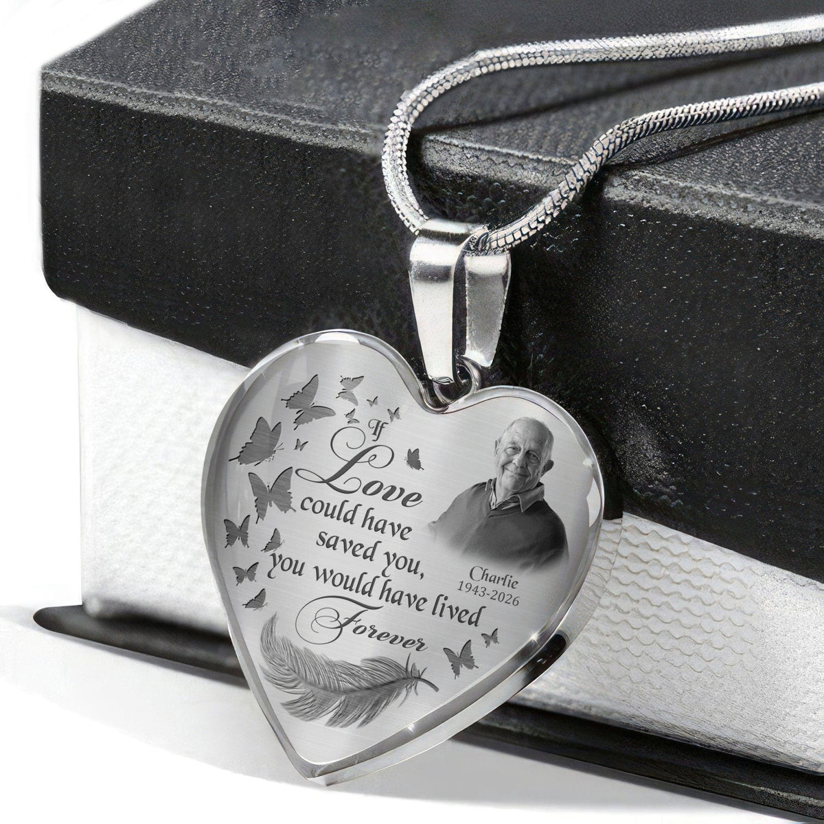 Custom Photo If Love Could Have Saved You Memorial Necklace LM32 899391