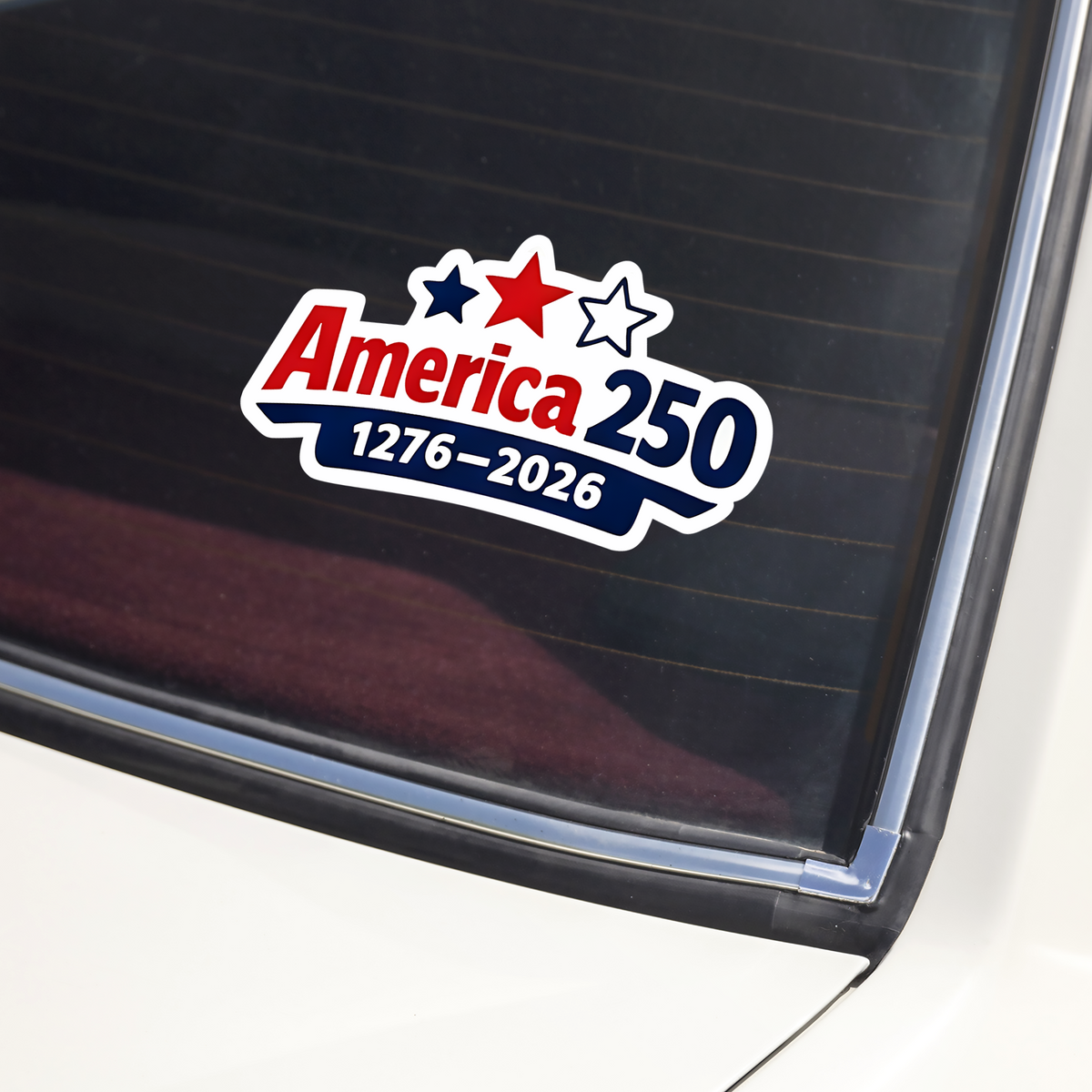 America 250 Anniversary 1776-2026 Car Window Decal Sticker CH07 910116