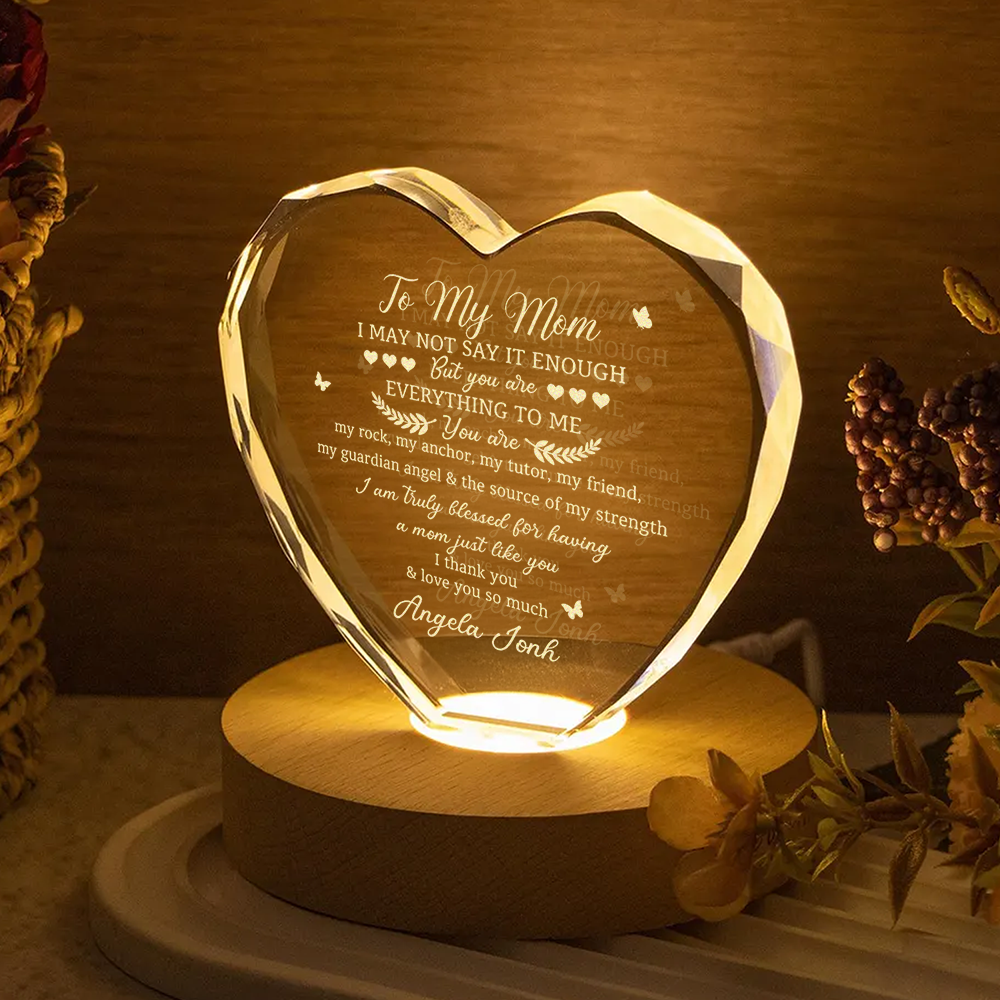 Custom Name You Are Everything To Me Engraved Crystal, Gifts for Mom from Daughter or Son HO82 901406