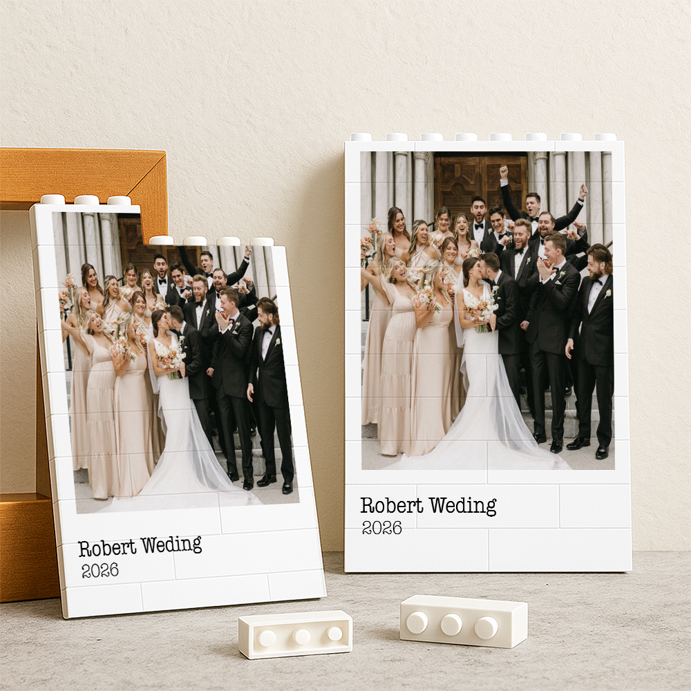 Custom Photo With Custom Message Building Brick Blocks Message Gift for Mom, Valentine & Holiday LM32 899469