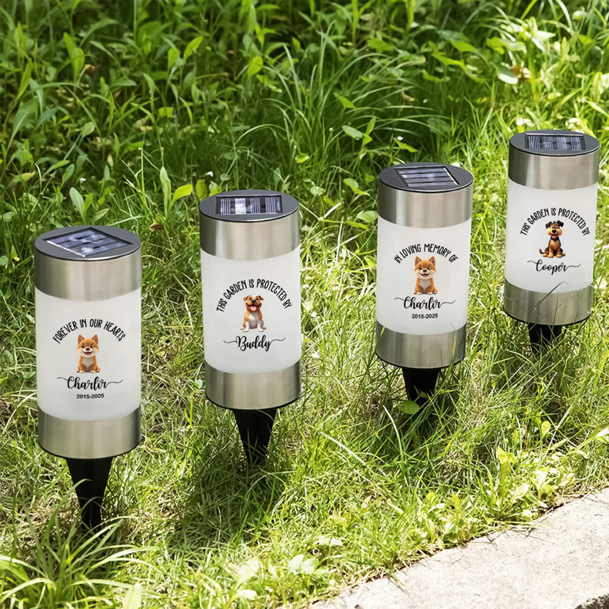 Personalized Clipart This Garden Is Protected By My Dog Solar Garden Light TH10 898035