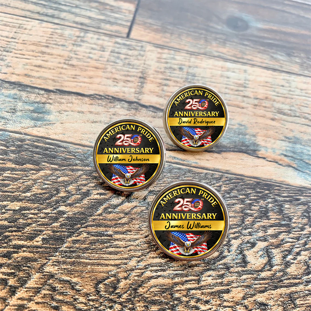 Custom Name American Pride 250th Anniversary 1776-2026 Keepsake Patriotic Lapel Pin LM32 899577