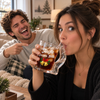 Personalized Jingle Bells Naughty Glass Mug for Men, Funny Holiday Gift for Husband & Boyfriend CH07 180610