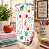 Custom Teacher Name Back To School Fat Tumbler Back To School Gift HA75 921940