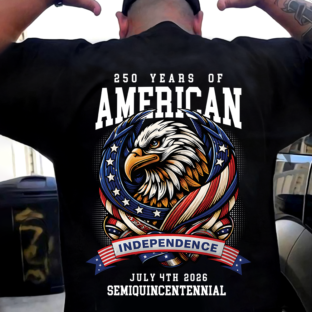 America 250th Celebration 250 Years Eagle Back Shirt HA75 920924