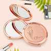 Custom Name Bridesmaids Flower Engraved Pocket Makeup Mirror LM32 893891