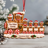 Personalized Gingerbread Train Family Christmas Wooden Ornament LM32 670101