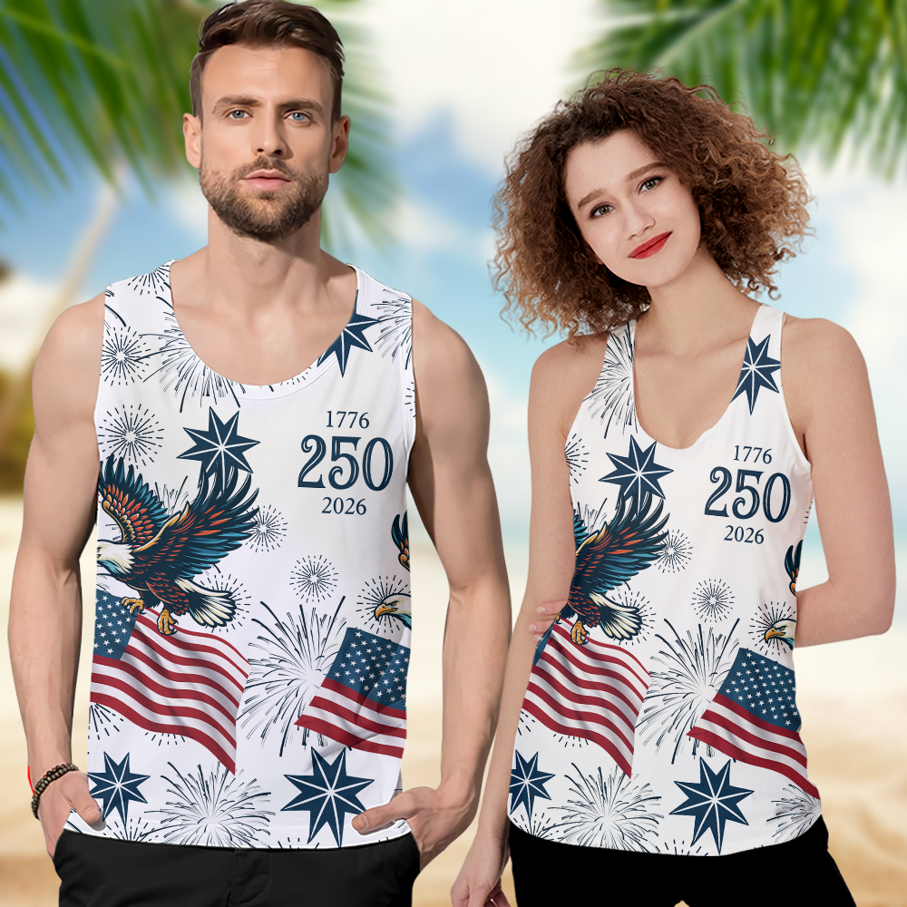 Personalized USA 250 Anniversary Eagle 1776-2026 Tanktop TH10 169235