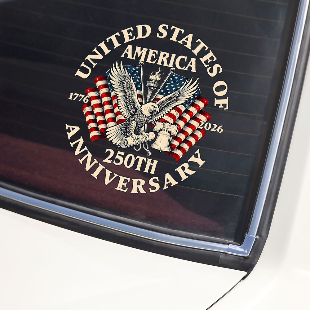 United State Of American 1776-2026 250th Anniversary Car Window Decal Sticker TH10 898931