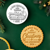 Personalized Family Name We Wish You A Merry Christmas Cookie Stamp, Holiday Baker Gift HO82 904126