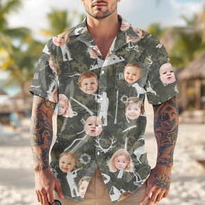 Custom Photo Best Bucking Dad Ever Hunting Hawaii Shirt HO82 893784
