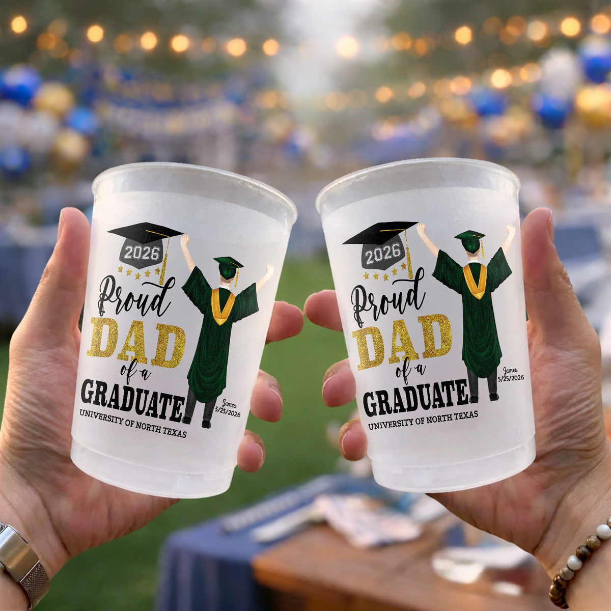 Personalized Proud Dad Proud Mom of a Graduate Graduation Cups For Party HO82 902182
