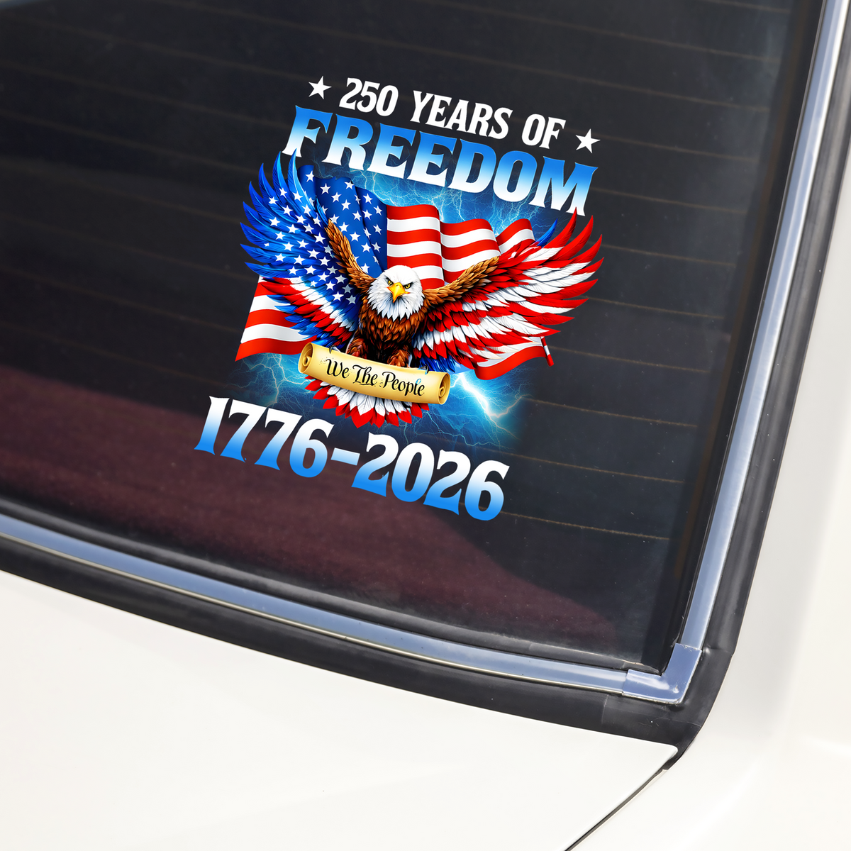 250 Years Of Freedom American 1776 2026 Car Window Decal Sticker HA75 920174