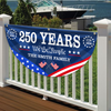 250 Years Of Freedom Custom Family Name Non-Pleated Fan Flag HA75 920912