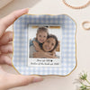 Custom Photo Floral Gingham Bow Stripe Style Mother EST Year Ring Dish LM32 899919