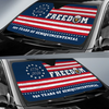 Custom Family Name 250 Years Of Freedom Semiquincentenial Car Sunshade CH07 910246
