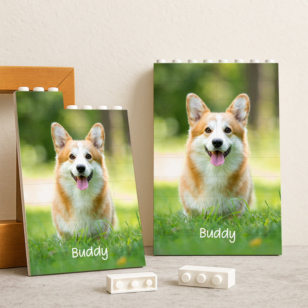 Custom Dog Cat Photo Rectangle Building Brick Blocks Gift For Dog Cat Lovers HA75 892514