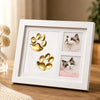 Personalized DIY Pet Paw Print Photo Frame, Clay Keepsake Kit, Cat Dog Memorial Gift HO82 903740