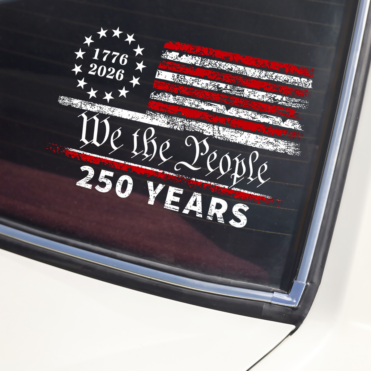 250 Years We The People US Flag Car Window Decal Sticker HA75 898758