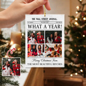 Custom Photo Besties Christmas Tree Acrylic Ornament Christmas Gift For Besties HO82 894674