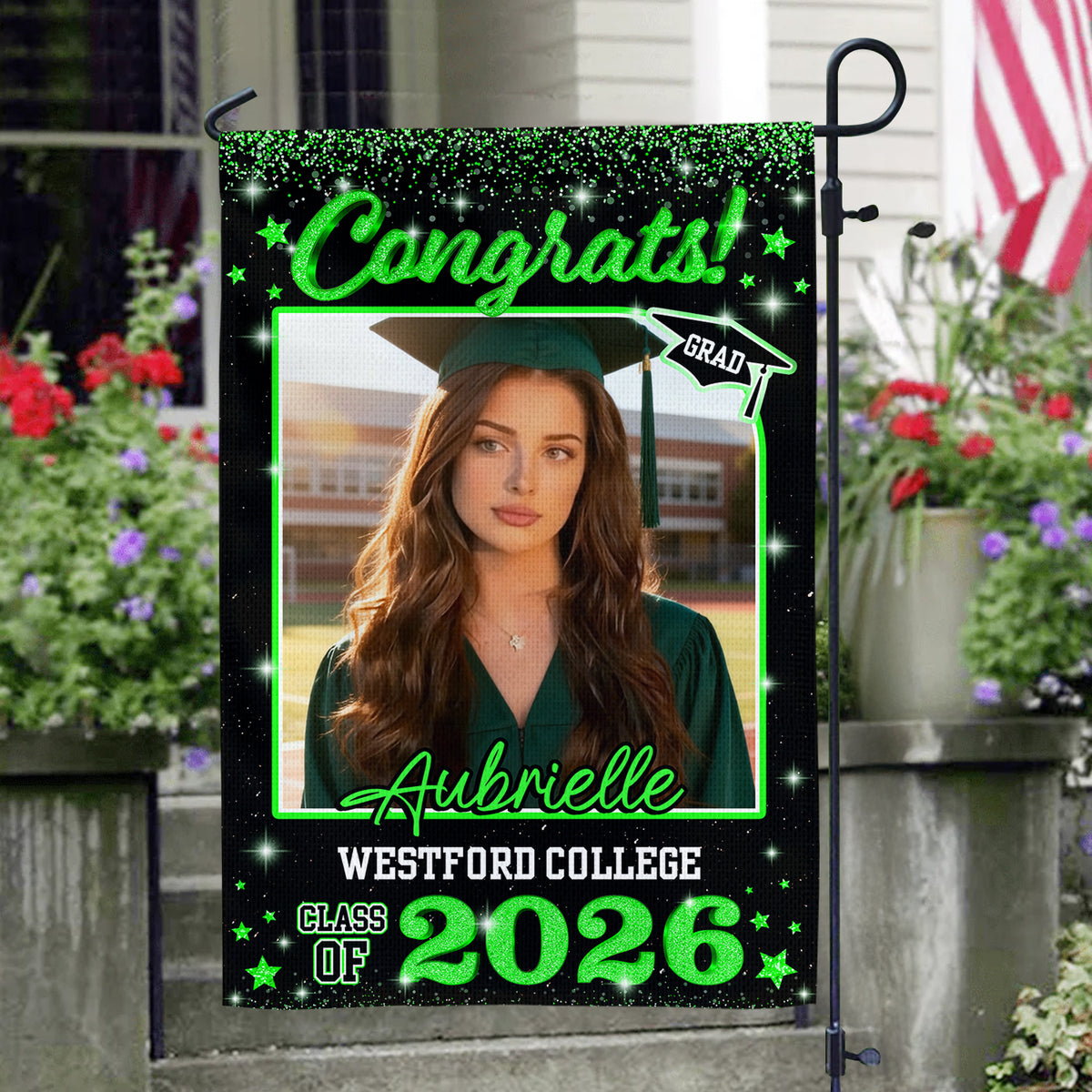 Custom Photo Class of 2026 Garden Flag Congrat Grad Gift, Graduation Decorations CH07 910756