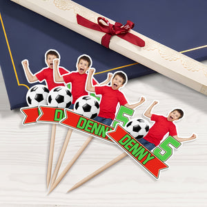 Custom Photo Sport King Decoration Cupcake Toppers LM32 893343