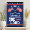 Personalized Patriotic 250 Years of Christian Canvas Poster HO82 901474
