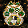 Custom Dog Photo In Loving Memory Memorial Acrylic Ornament TH10 171465