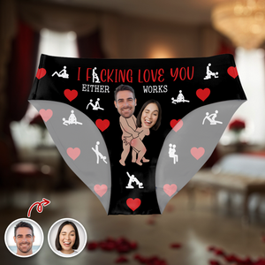 Custom Photo Face Underwear for Women Naughty Gift For Her CH07 910140