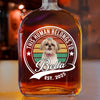 Custom Photo Human Belongs To Dog Cat Whiskey Bottle CH07 895962