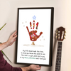 Personalized Christmas Tree Handprint Art Poster DIY Xmas Gift LM32 670095