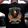 250 Years American Flag 250th Anniversary USA Back Shirt HA75 920926