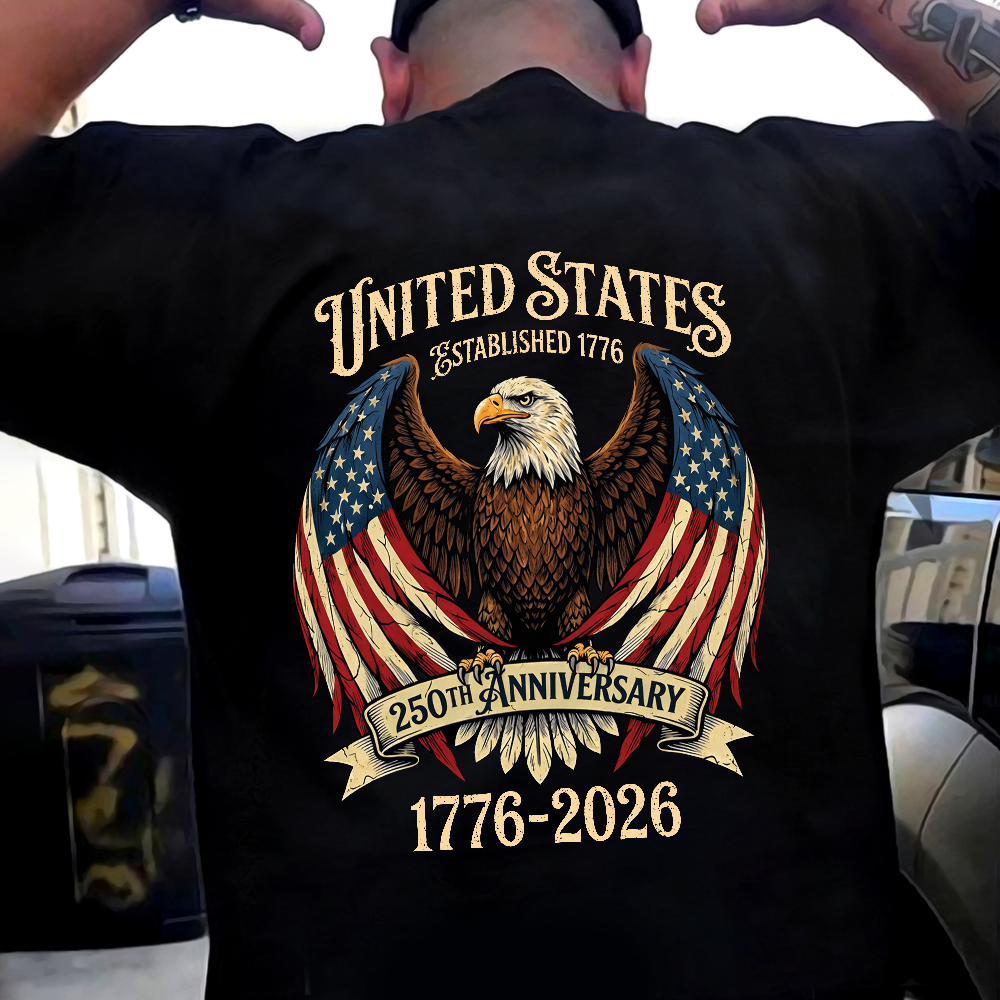 250 Years American Flag 250th Anniversary USA Back Shirt HA75 920926
