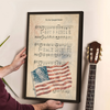 Star Spangled Banner Vintage Sheet Music Print Poster Picture Frame - Patriotic Wall Art HO82 902834