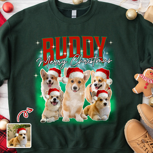 Custom Dog Photo Christmas Sweatshirt TH10 896269