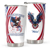 Custom Name American Pride Patriotic 250th Anniversary Eagle Fat Tumbler HA75 920878