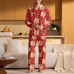 Custom Face Photo Christmas Pajamas Gift For Family CH07 899912