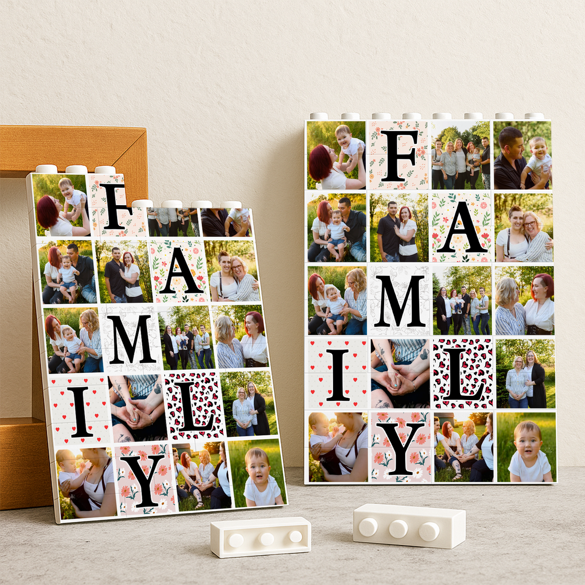 Custom Photo Family Photos Collage Building Brick Blocks Mother's Day Gift HA75 920642