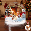 Personalized Merry Woofmas Acrylic Snow Globe For Dog Lover TH10 896503